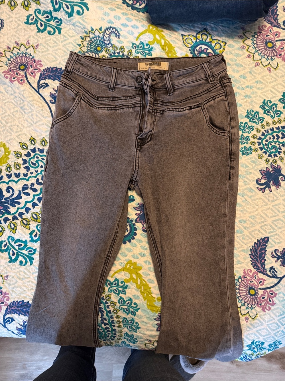 Rock Revival Women’s Gray Flare Jeans